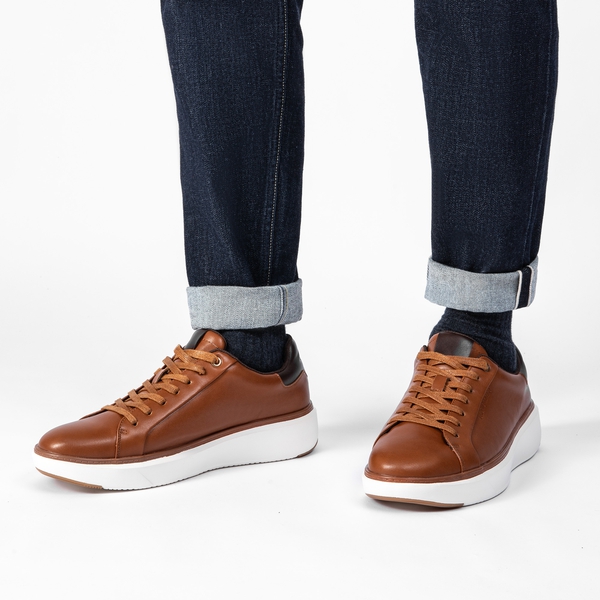 Men's Comfortable Smart Casual Sneakers - BROWN - 6