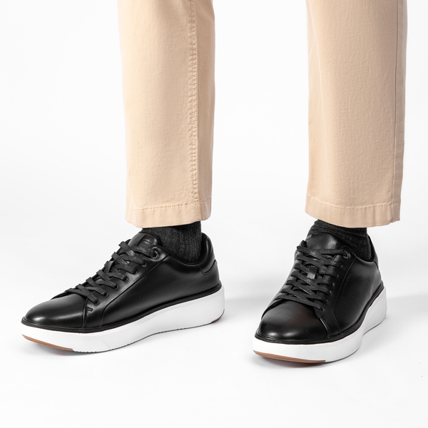 Men's Comfortable Smart Casual Sneakers - BLACK - 6