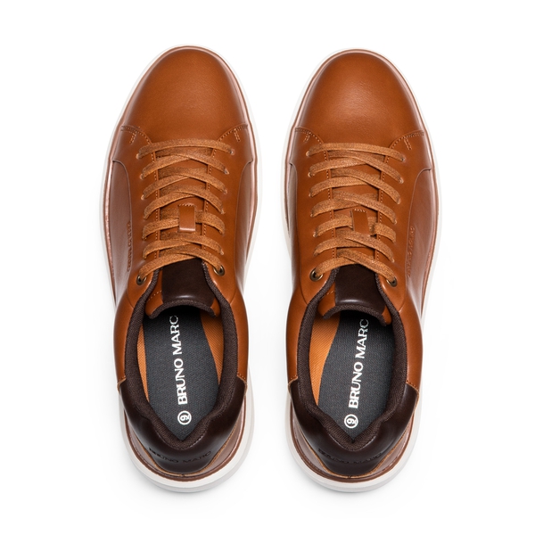 Men's Comfortable Smart Casual Sneakers - BROWN - 2