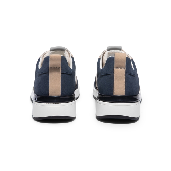 Men's Cushioned Fashion Sneakers - WHEAT/ DARK BLUE - 4