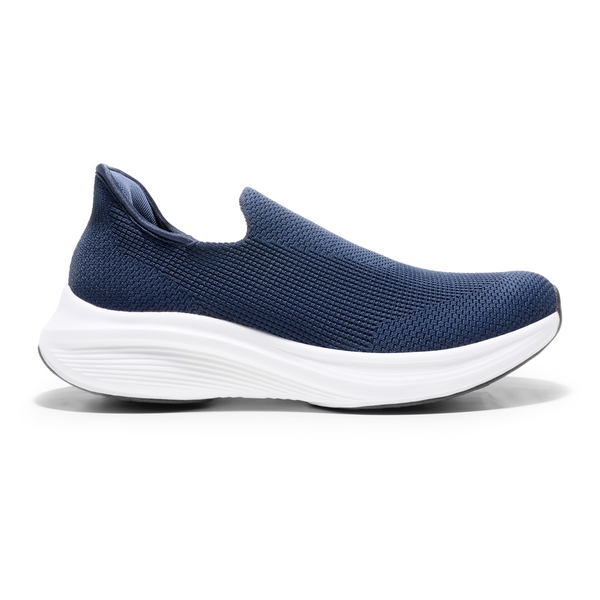 Men's Comfortable Slip-On Walking Sneakers - BLUE - 1