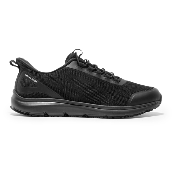 Men's Comfortable Mesh Work Sneakers - BLACK - 1