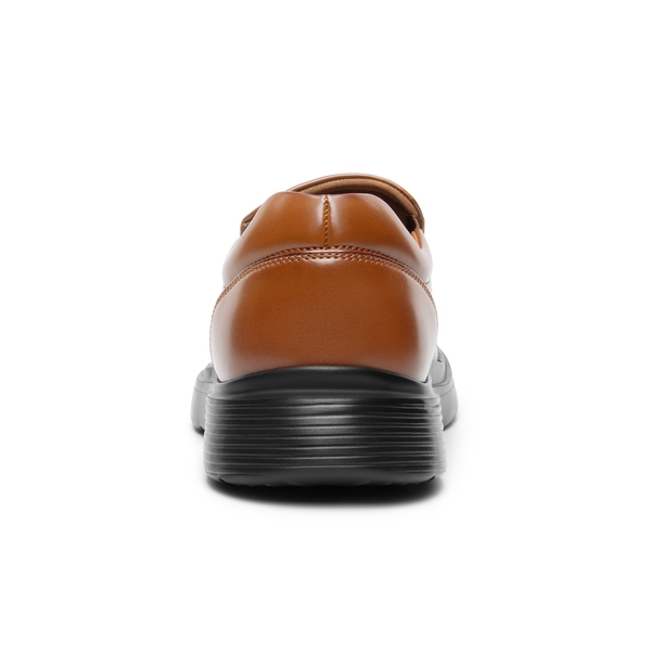 Men's Slip-On Classic Dress Loafers - BROWN - 3