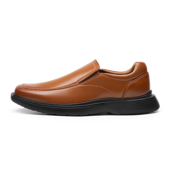 Men's Slip-On Classic Dress Loafers - BROWN - 1