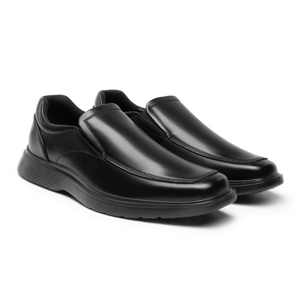 Men's Slip-On Classic Dress Loafers - BLACK - 4