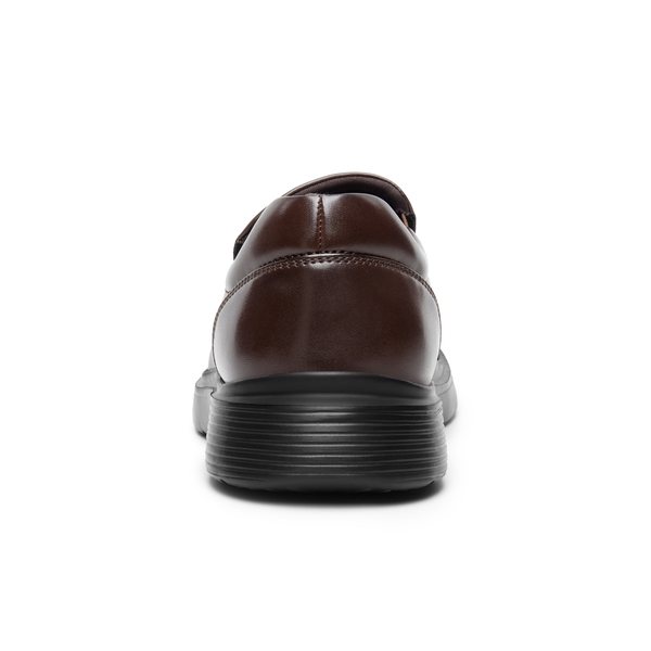 Men's Slip-On Classic Dress Loafers - DARK BROWN - 3