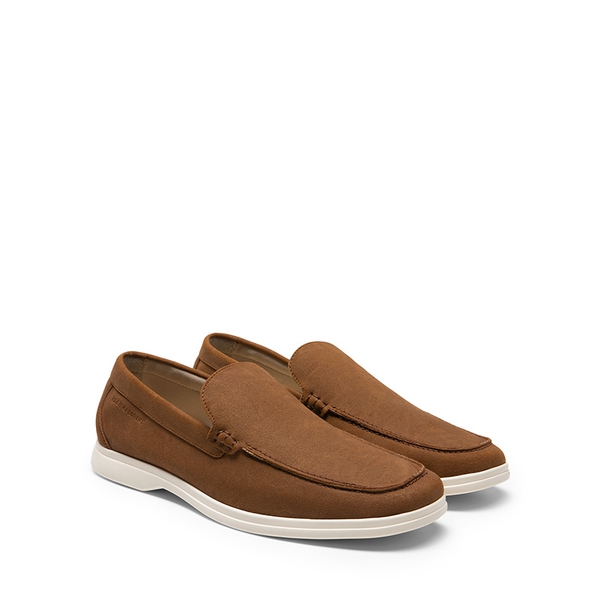 Men's Smart Casual Slip-On Loafers - BROWN - 2