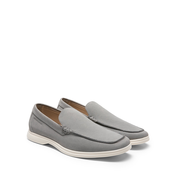 Men's Smart Casual Slip-On Loafers - GREY - 2