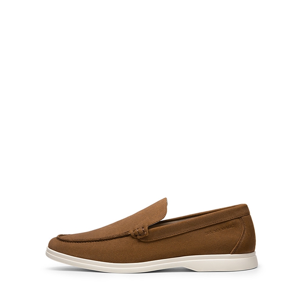 Men's Smart Casual Slip-On Loafers - BROWN - 1