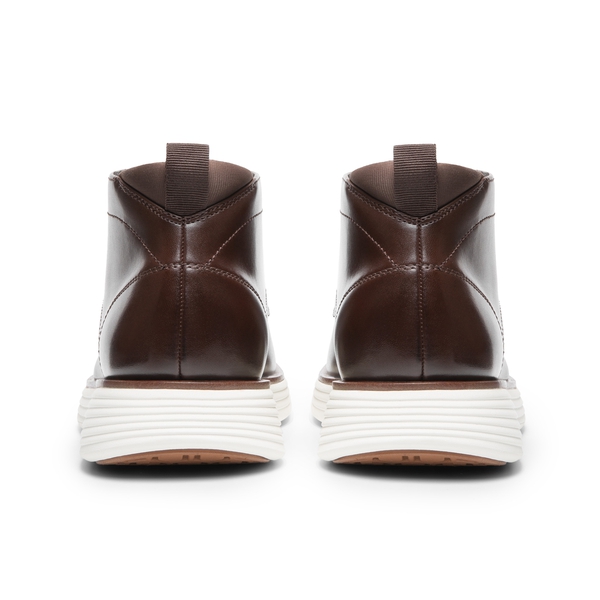 Men's Chukka Casual Dress Boots - DARK BROWN - 3