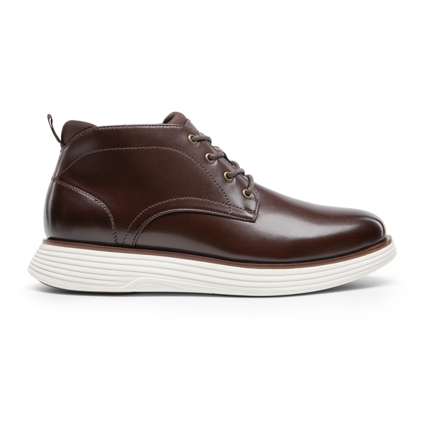 Men's Chukka Casual Dress Boots - DARK BROWN - 1
