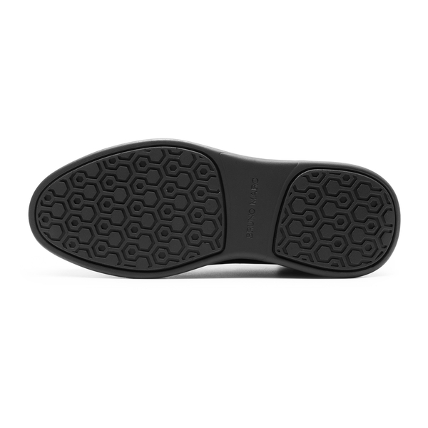 [MaxFlex SuiteCraft] Men's Casual Wingtip Dress Sneakers - ALL BLACK - 4