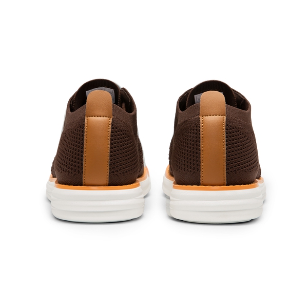 [KnitFlex Breeze] Men's Breathable Mesh Oxford Sneakers - BROWN - 5