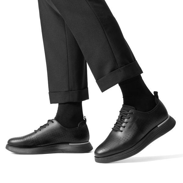 [MaxFlex SuiteCraft-] Men's Business Casual Oxford Sneakers - BLACK - 6
