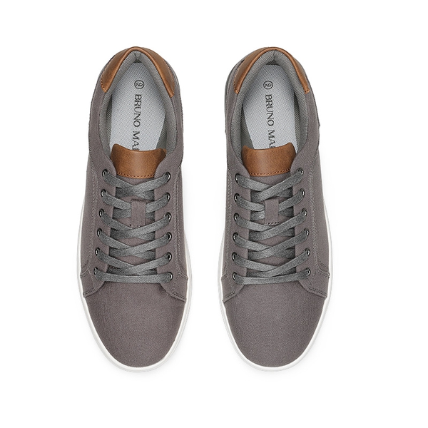 Men's Casual Canvas Sneakers - GREY - 3