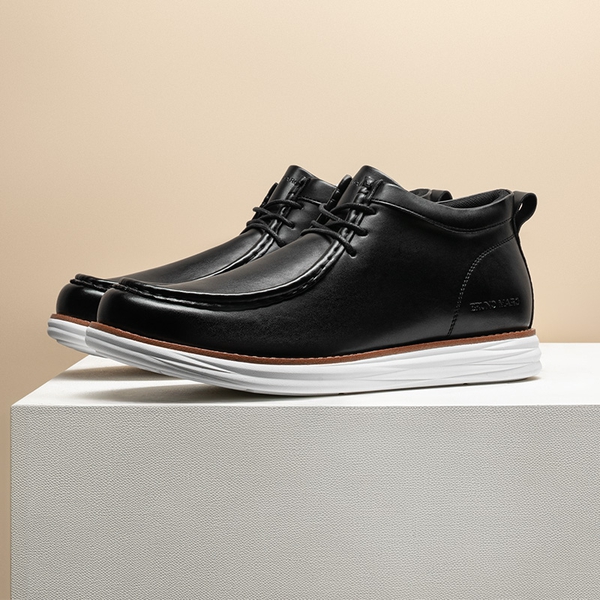 Men's Dress Chukka Boots - BLACK-PU - 1