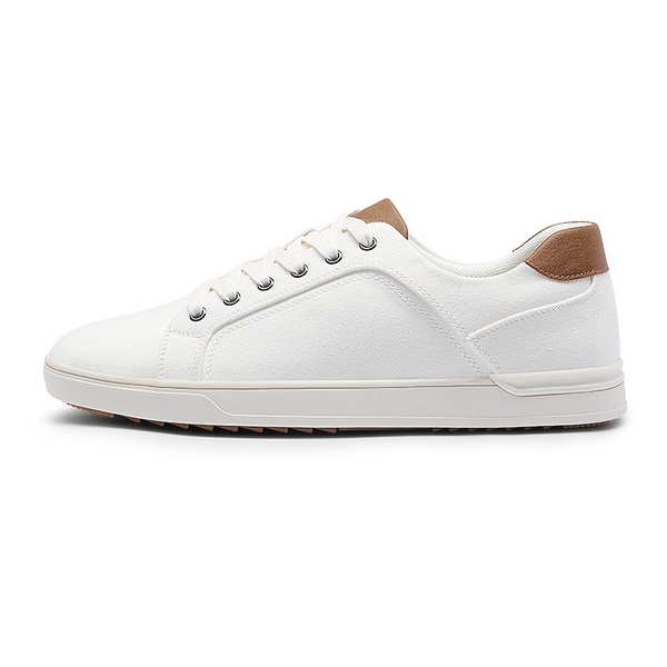 Men's Casual Canvas Sneakers - WHITE - 2