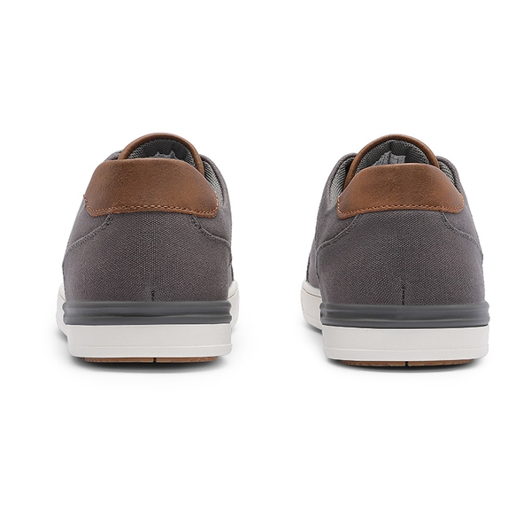 Men's Casual Canvas Sneakers - GREY - 5