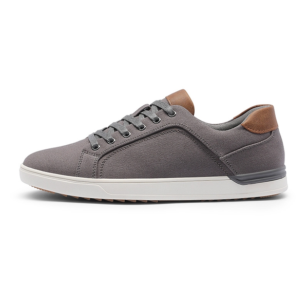 Men's Casual Canvas Sneakers - GREY - 2