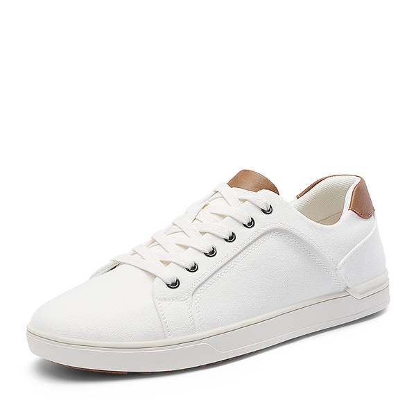 Men's Casual Canvas Sneakers - WHITE -  0