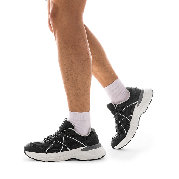 [Cam] Dream Pairs Men's Retro Fashion Sneakers - BLACK - 6