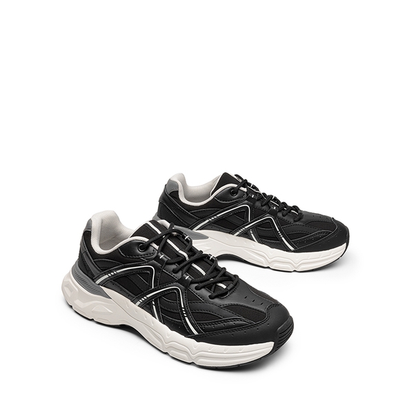 [Cam] Dream Pairs Men's Retro Fashion Sneakers - BLACK - 4