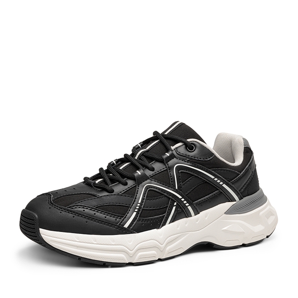 [Cam] Dream Pairs Men's Retro Fashion Sneakers - BLACK -  0