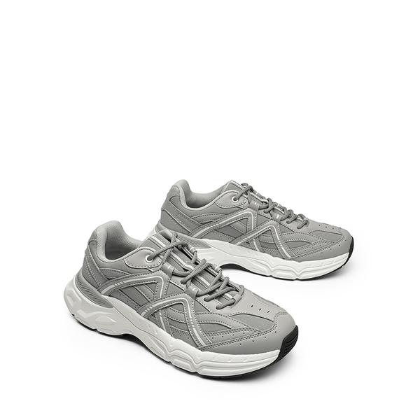 [Cam] Dream Pairs Men's Retro Fashion Sneakers - GREY - 4