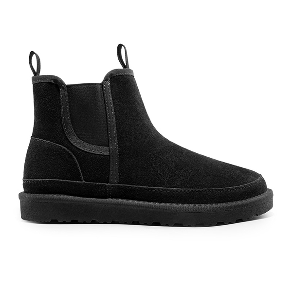 Men's Chelsea Snow Ankle Boots - BLACK - 1