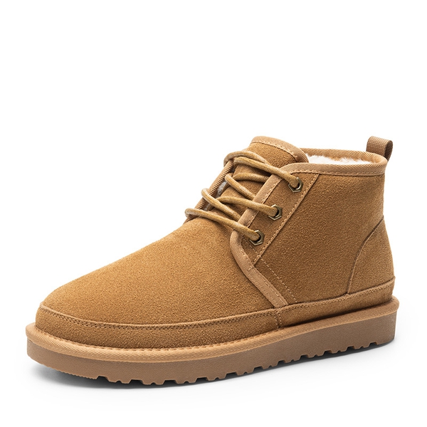 Men s Suede Fur Snow Boots