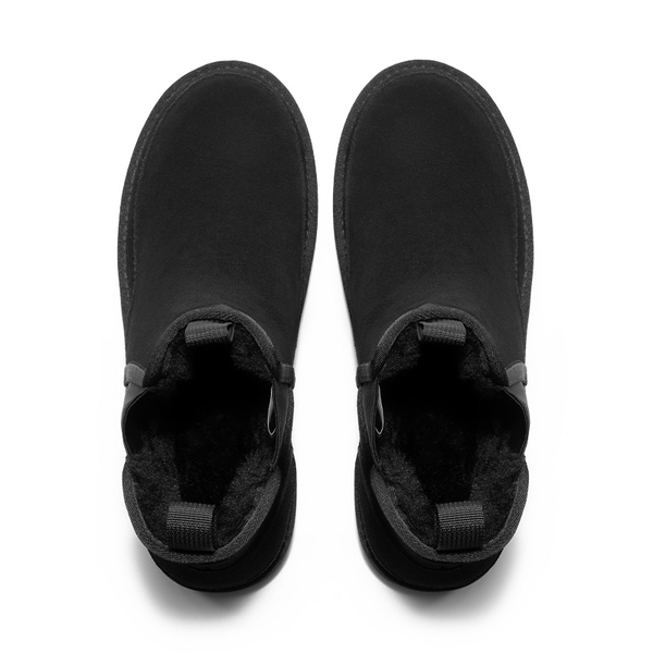Men's Chelsea Snow Ankle Boots - BLACK - 2