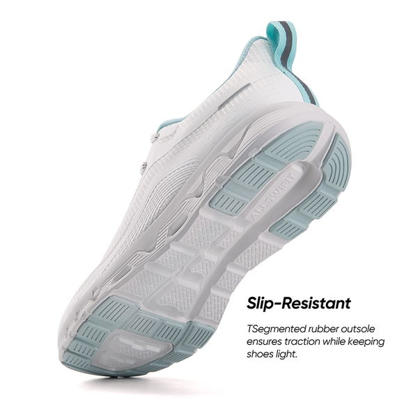 Men's Cushioned Mesh Lifestyle Sneakers - WHITE - 2