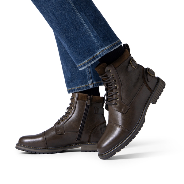 Men s Motorcycle Oxford Dress Boots Bruno Marc
