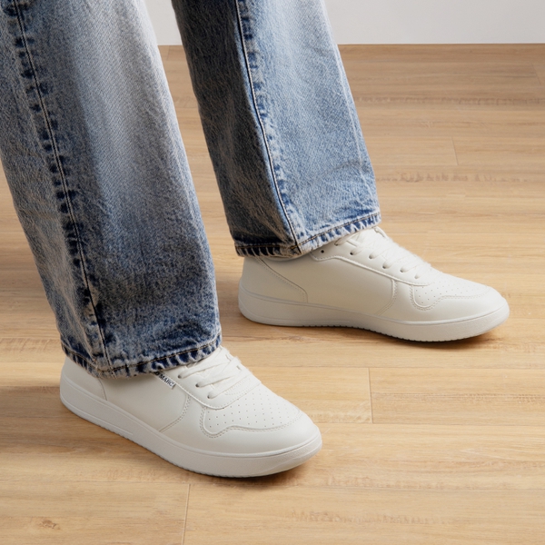 Men's Non-Slip Fashion Sneakers - WHITE - 5
