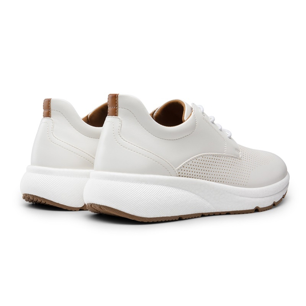 [MaxFlex ActiveMetro] Men's Comfortable Dress Sneakers - WHITE - 4