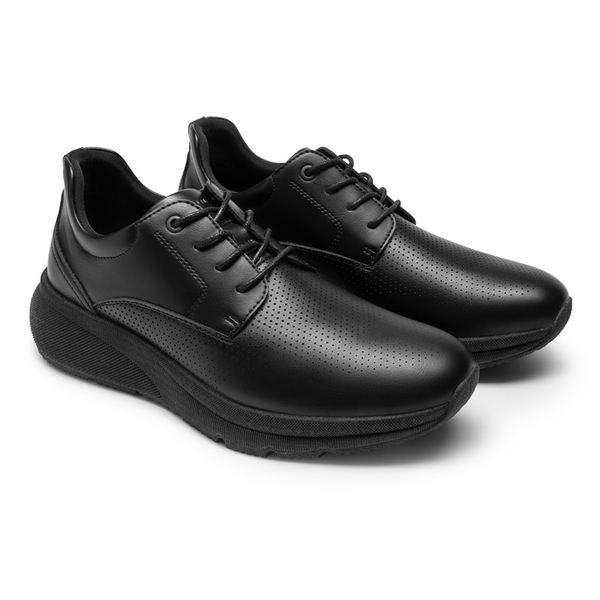 [MaxFlex ActiveMetro] Men's Comfortable Dress Sneakers - ALL BLACK - 2