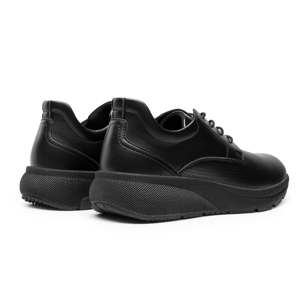 [MaxFlex ActiveMetro] Men's Comfortable Dress Sneakers - ALL BLACK - 4