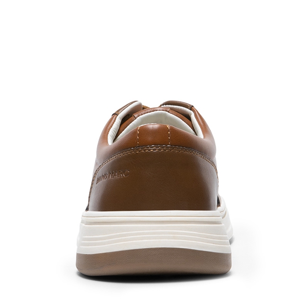 Men's Low Top Casual Fashion Sneakers - BROWN - 3