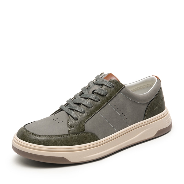Men's Low Top Casual Fashion Sneakers - ARMY GREEN -  0
