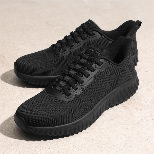 Men's Knitted Kitchen Work Shoes - BLACK - 7