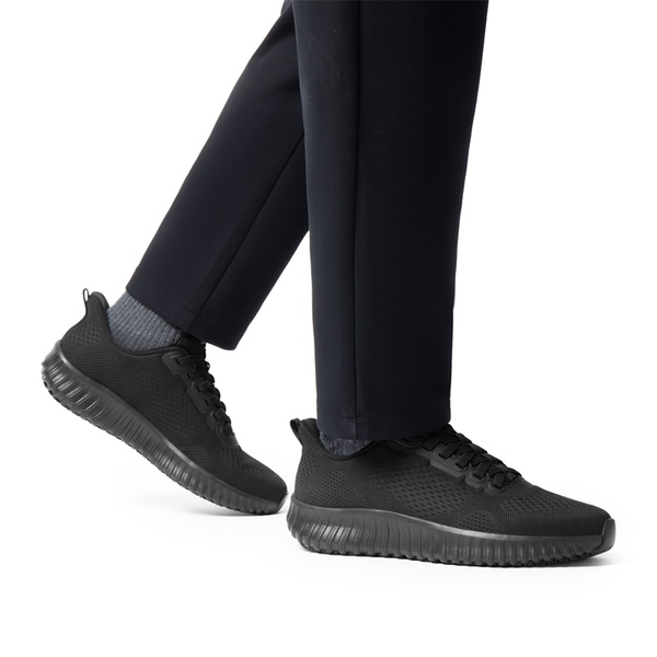 Men's Knitted Kitchen Work Shoes - BLACK - 5