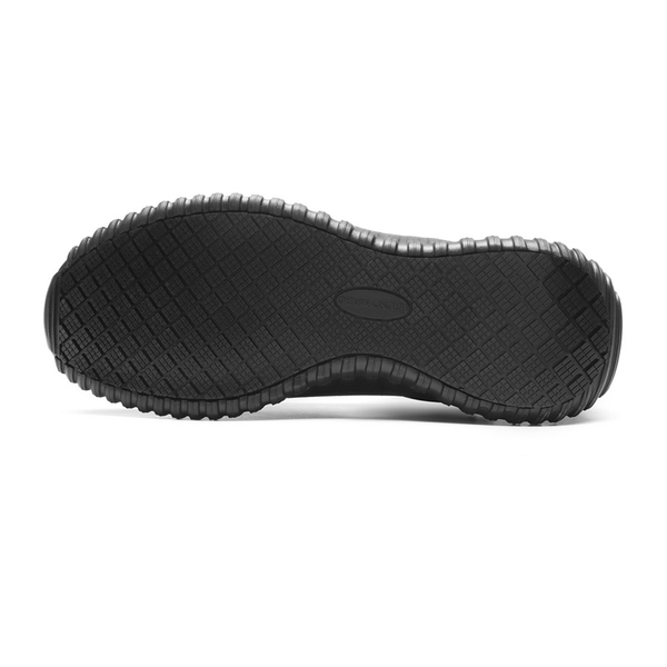 Men's Knitted Kitchen Work Shoes - BLACK - 4