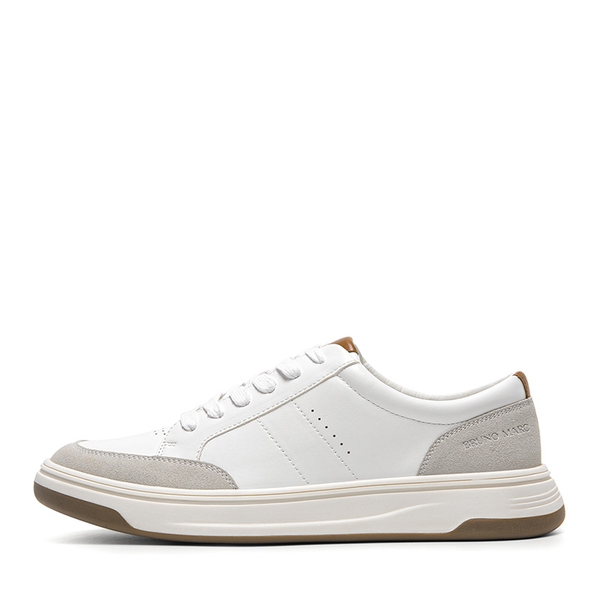 Men's Low Top Casual Fashion Sneakers - WHITE - 1