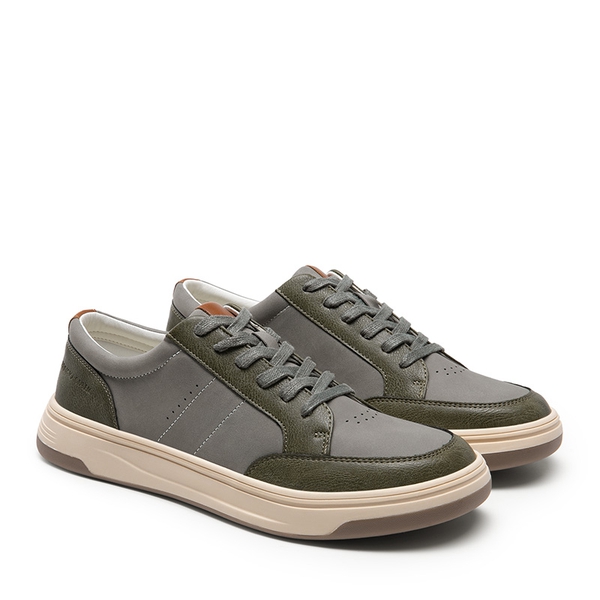 Men's Low Top Casual Fashion Sneakers - ARMY GREEN - 2