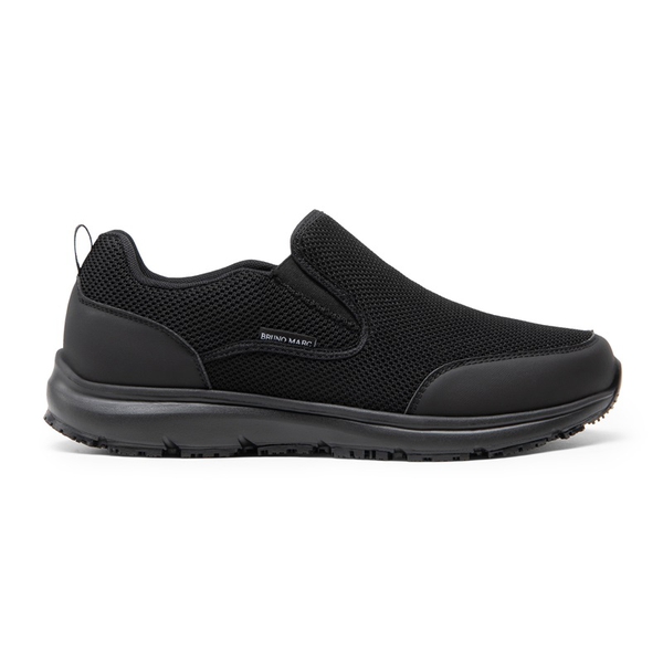 Men's Comfortable Non-Slip Work Sneakers - BLACK - 1
