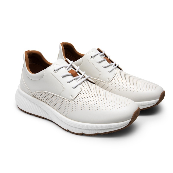 [MaxFlex ActiveMetro] Men's Comfortable Dress Sneakers - WHITE - 2