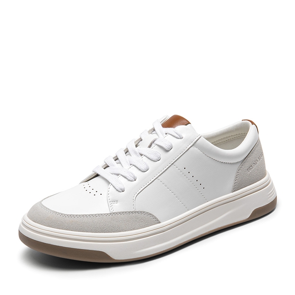 Men's Low Top Casual Fashion Sneakers - WHITE -  0