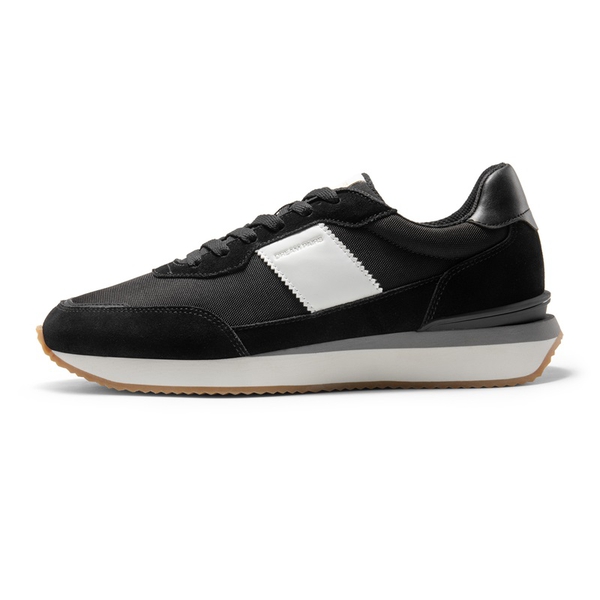 Men's Breathable Retro Sneakers - BLACK - 1