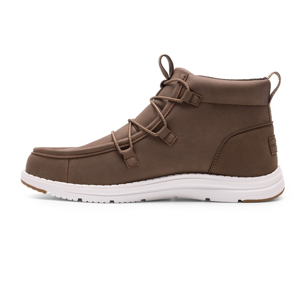 Men's Lightweight Slip-On Winter Boots - BROWN-NUBUCK - 1