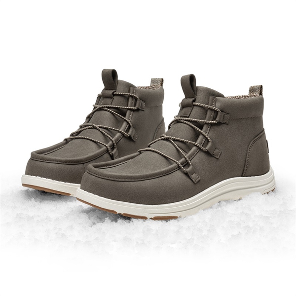 Men's Lightweight Slip-On Winter Boots - TAUPE-NUBUCK - 5